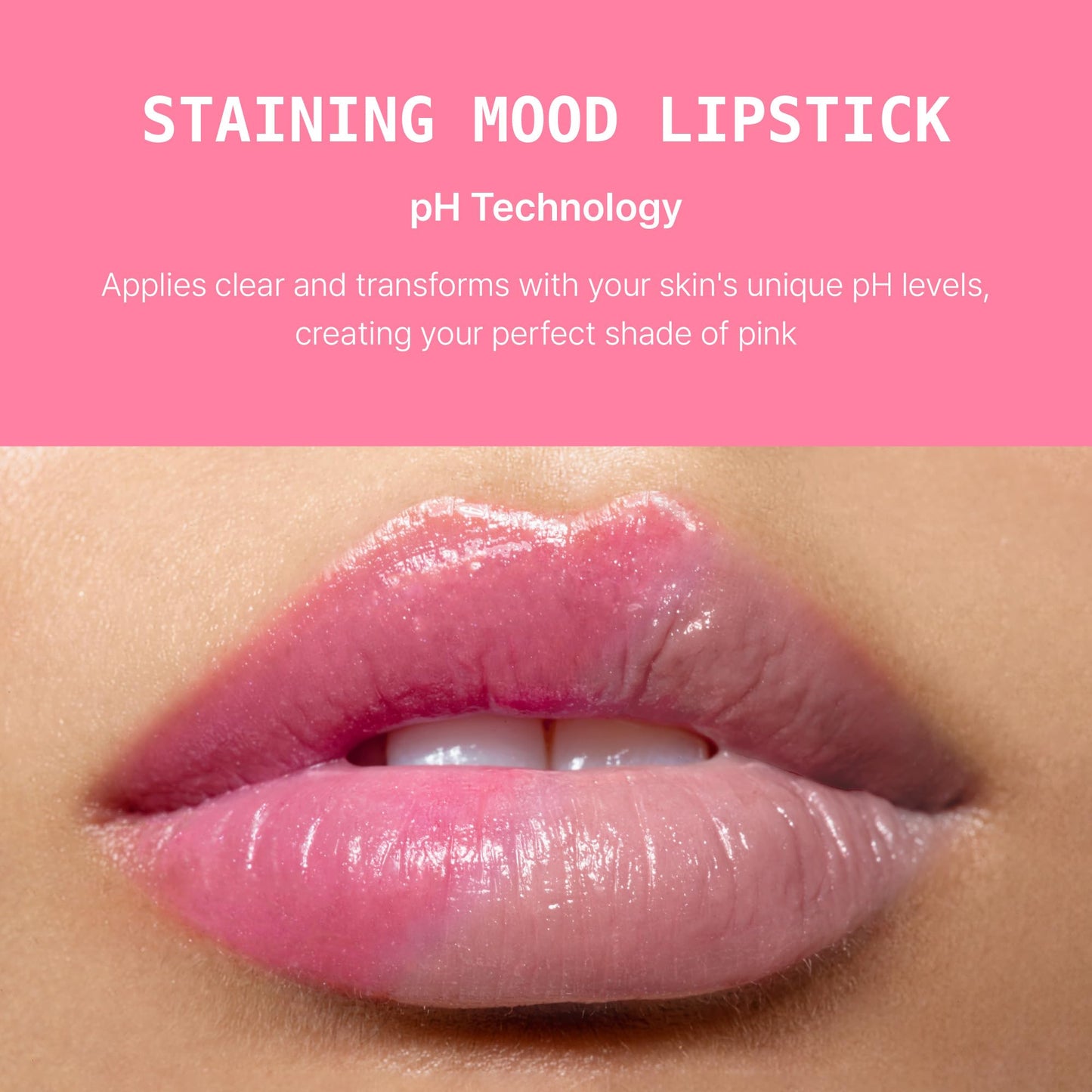 Ruby Kisses Staining Mood Lipstick, pH Color Changing Lip Balm Tint, Lightweight Hydrating Formula with Coconut Oil, Temperature-Reactive Long Lasting