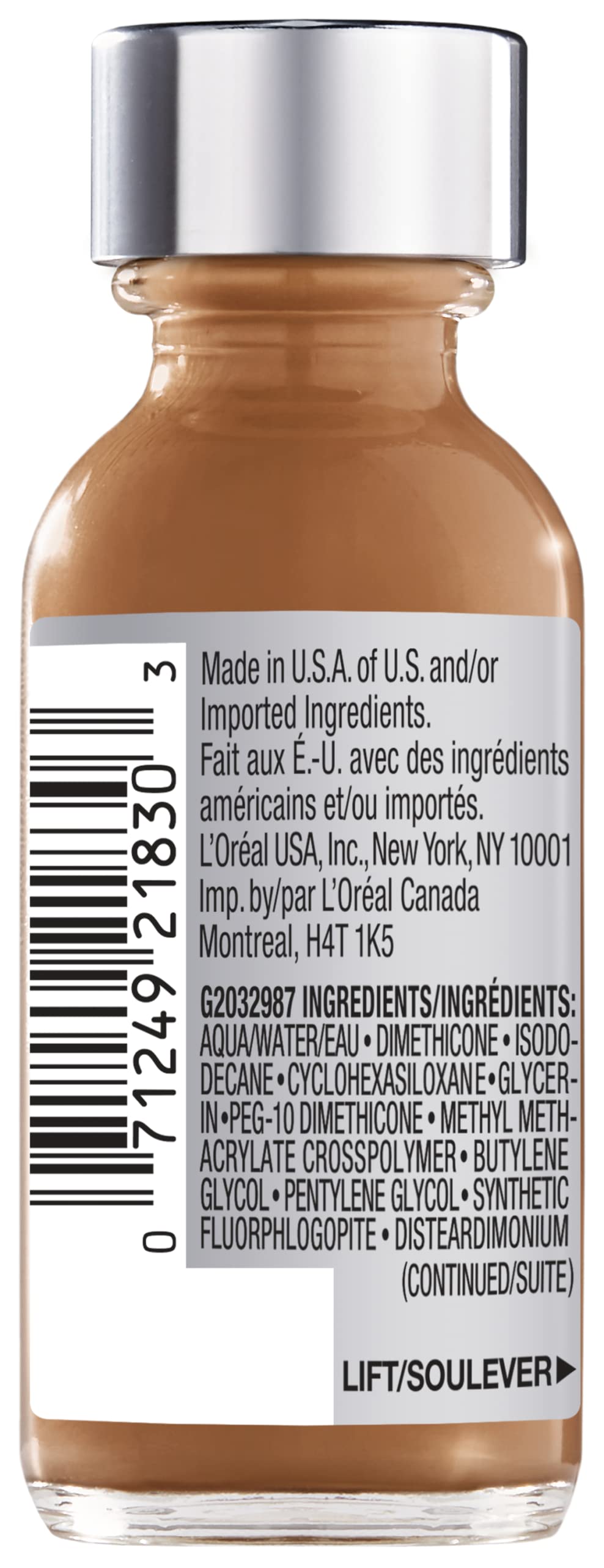 L’Oréal Paris Makeup True Match Super-Blendable Liquid Foundation, Cappuccino N8, 1 Fl Oz,1 Count