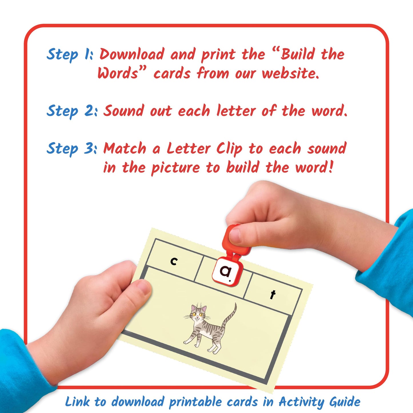 hand2mind Learn My Letters Fine Motor Clips – Alphabet Learning Toy for Toddlers & Preschoolers, Pincer Grasp Activity & Reading Manipulative