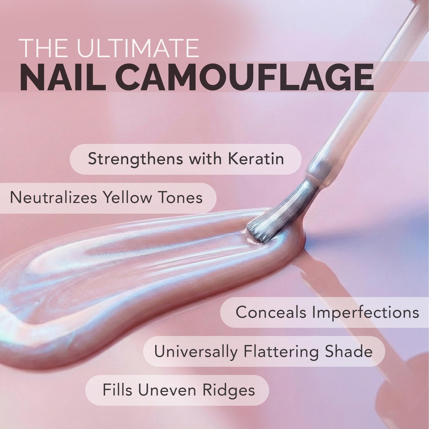 Perfect Formula Perfection Gel Coat - Illuminating Nail Concealer, Brightening Milky Pink Nail Strengthener & Glossy Keratin Treatment, Fills Ridges Beauty and Personal Care Perfect Formula