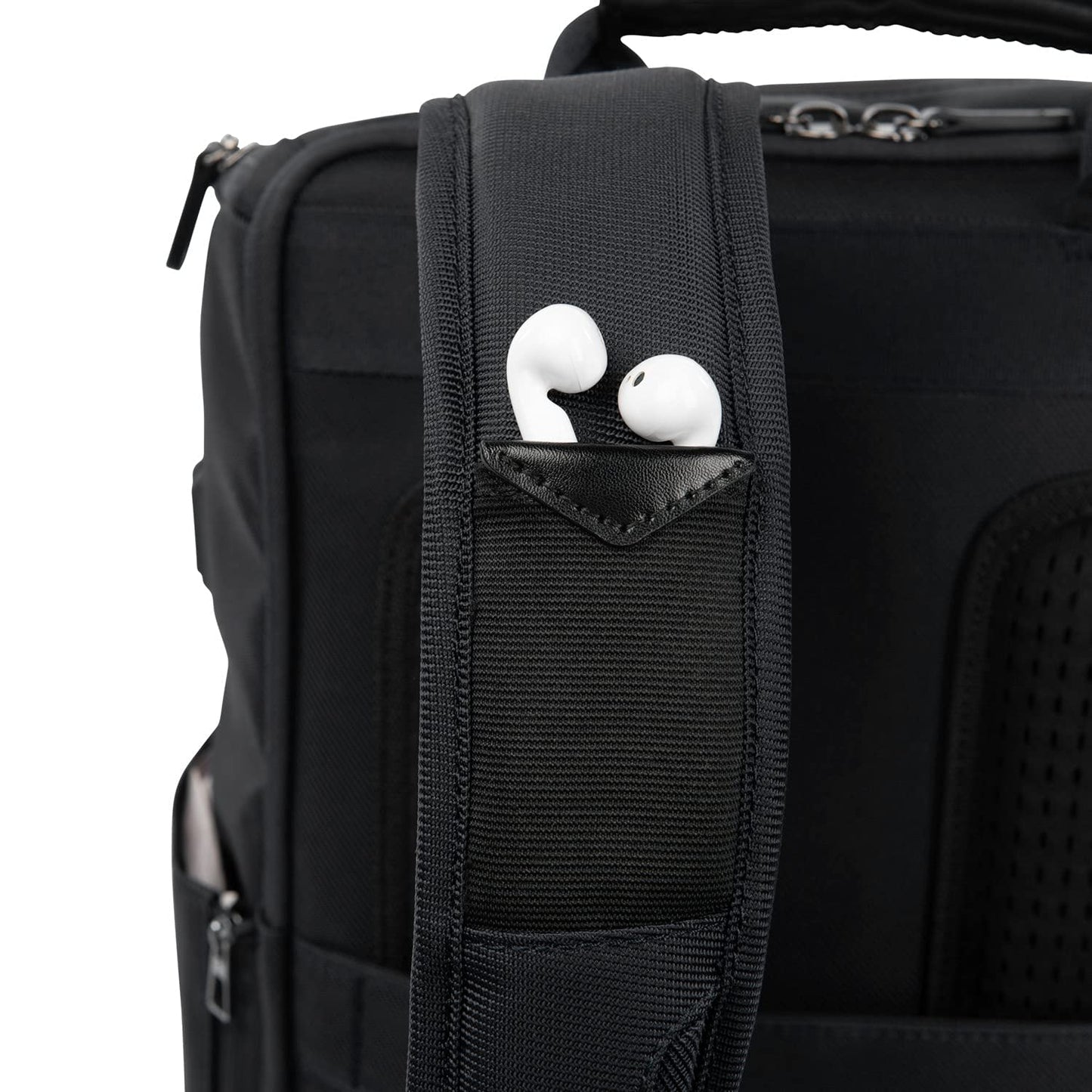 Travelpro Crew Executive Choice 3 Medium Top Load Backpack fits up to 15.6 Laptops and Tablets, USB A and C Ports, Men and Women, Jet Black