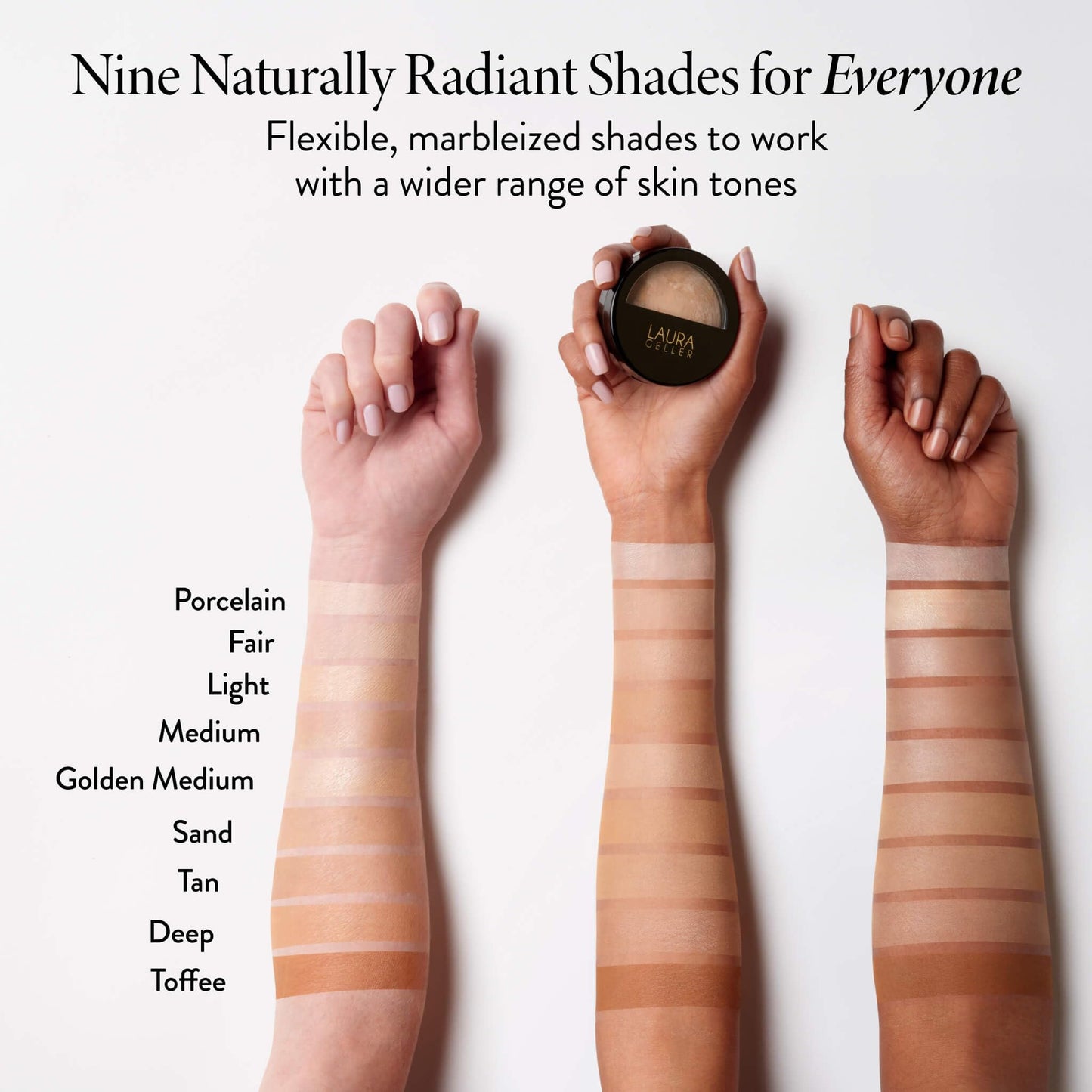 LAURA GELLER NEW YORK Baked Balance-n-Glow Illuminating Powder Foundation - Medium - Handmade in Italy - Pearl-Infused Satin Finish - Vitamin C Beauty and Personal Care LAURA GELLER NEW YORK