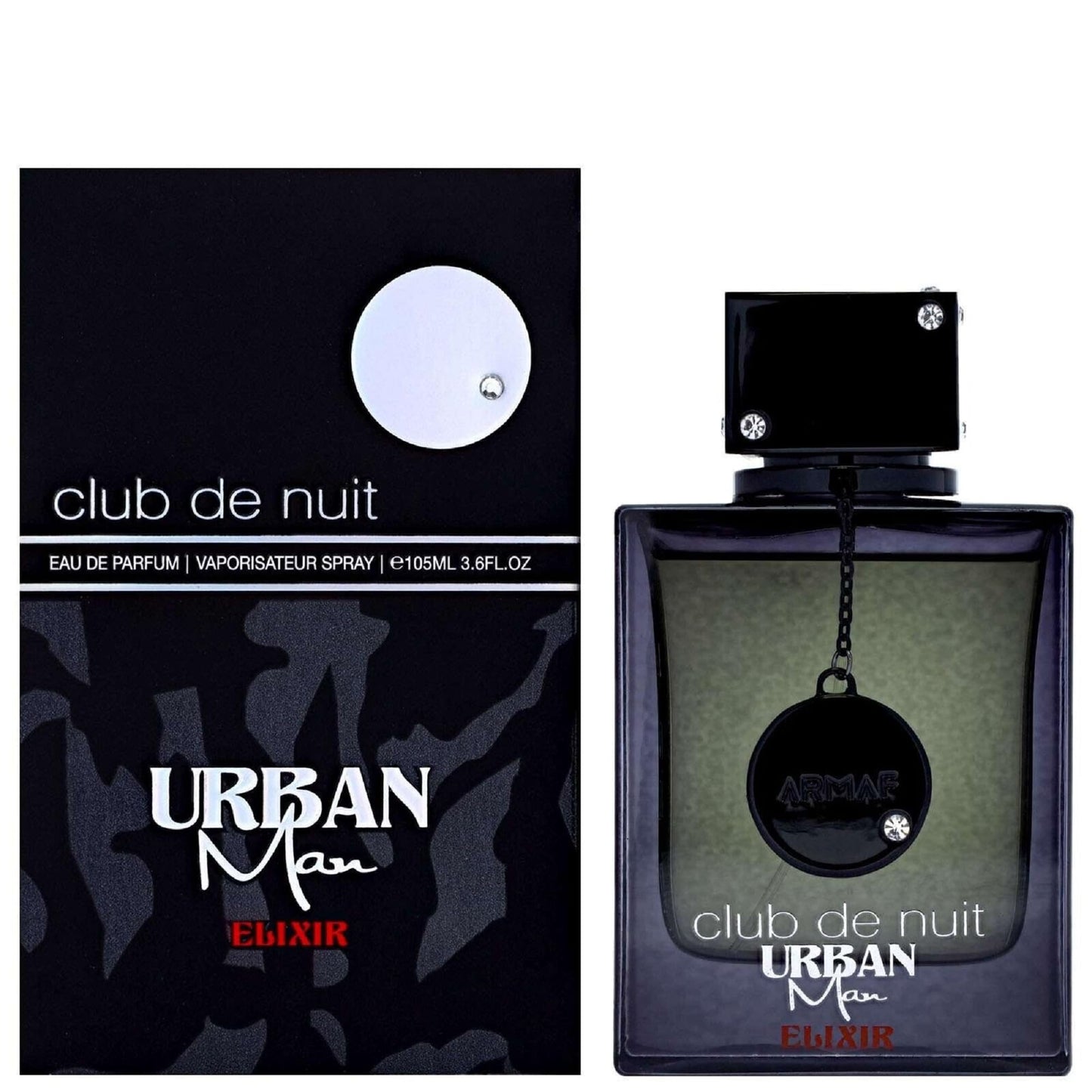Armaf Club De Nuit Urban Man Elixir for Men Eau de Parfum Spray, 3.6 Ounce Beauty and Personal Care Armaf