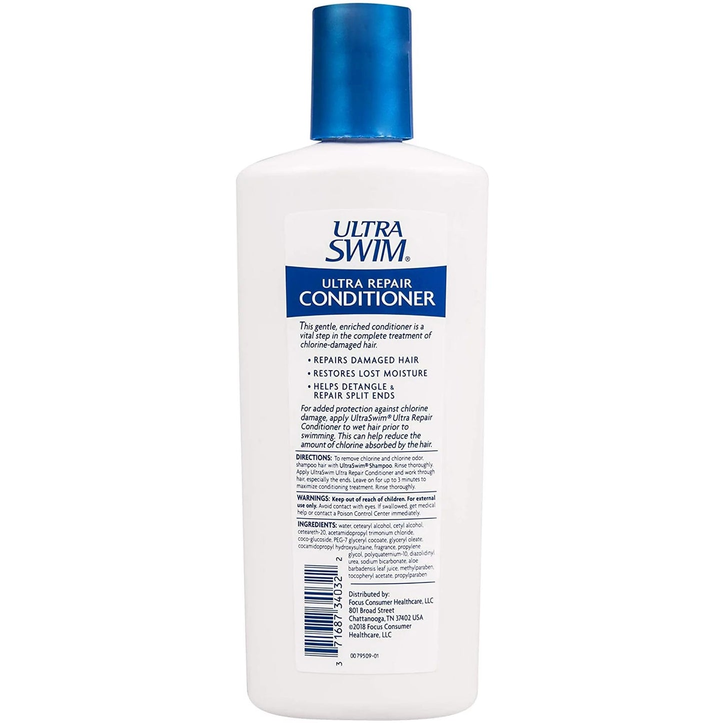 Ultra Swim Ultra Hydration Conditioner, Dry & Damaged Hair Formula, Moisture Enriched, Paraben-Free, 7 fl oz (Pack of 3)