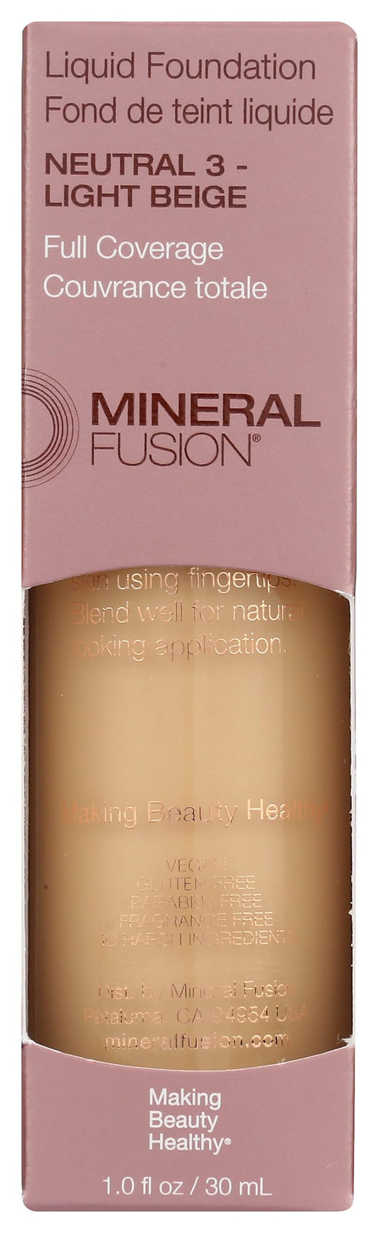 Mineral Fusion Liquid Foundation Neutral 3, 1 Fz
