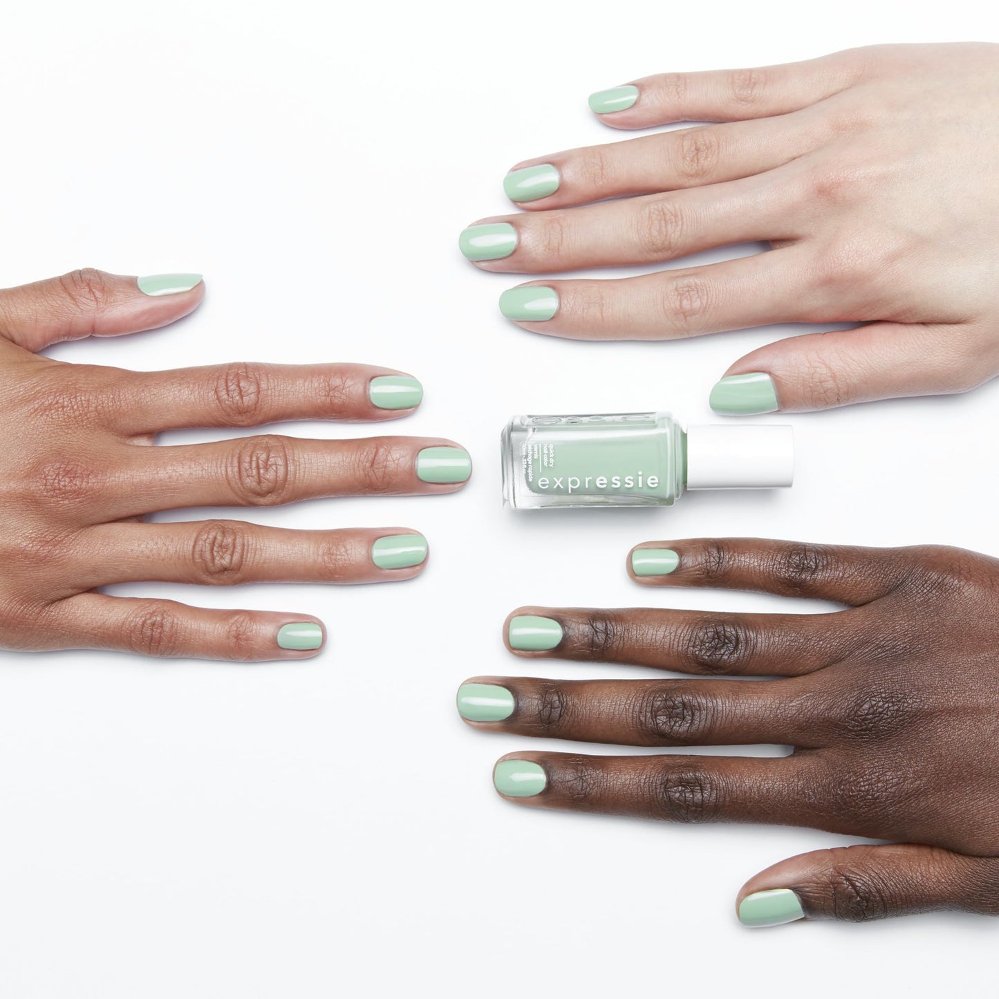 essie Expressie Nail Polish, Quick-Dry Mint Green Nail Polish, Vegan, Express To Impress, 0.33 fl oz Beauty & Personal Care essie