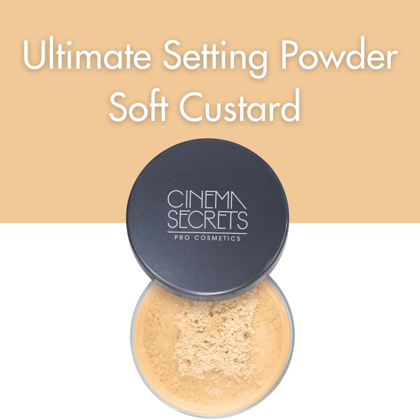 Cinema Secrets Ultralucent Setting Powder- Soft Custard. Talc-Free Loose Mineral Powder for All Skin Types, Oil Control, Shine-Free Finish