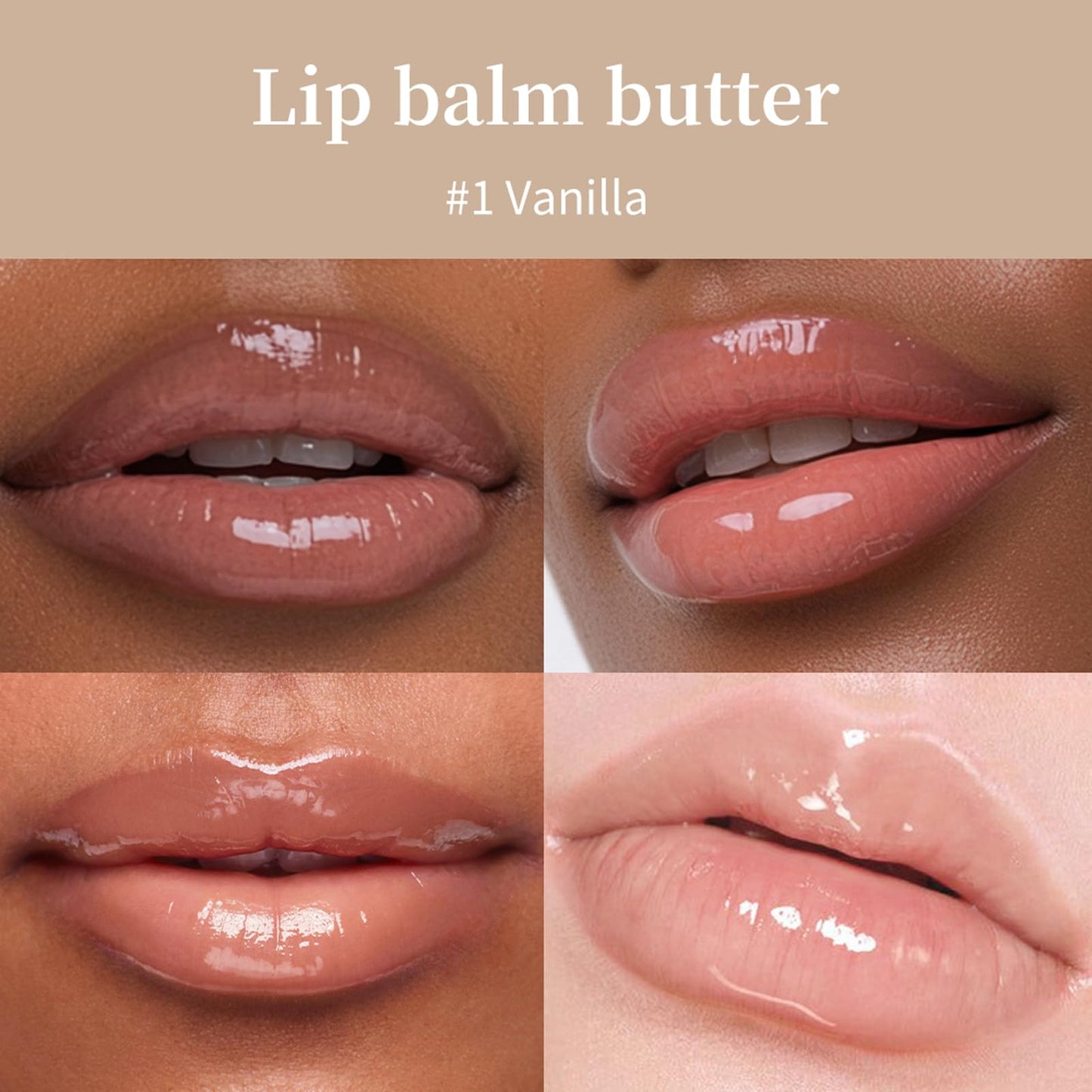 Summer Special Lip Butter Nourishing Hydration Lip Gloss with Shea Butter & Olive Oil Soothes Dry Lips and Lip Care Lip Balm with Natural Tint & Gloss Beauty and Personal Care Eudivine