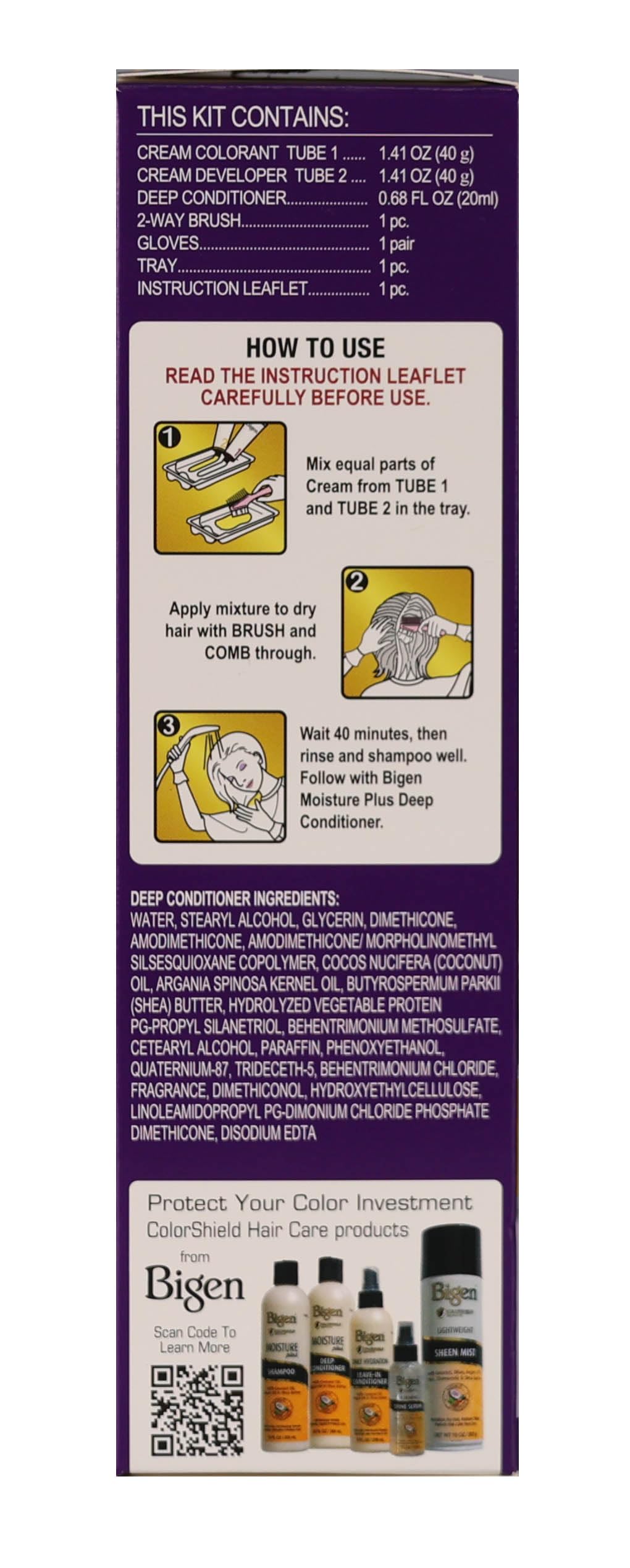 Bigen High-Lift Easy Color Permanent Hair Coloring Kit Honey Blonde 6HB 2.82 Oz (Pack of 2)