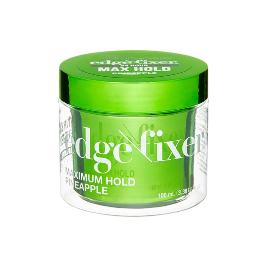 KISS COLORS & CARE Maximum Hold Edge Fixer, Non-Greasy Gel Formula Infused With Biotin B7, 24 Hour Hold, ‘Pineapple’ Scented, 3.38 Fl. Oz. (100 ml)