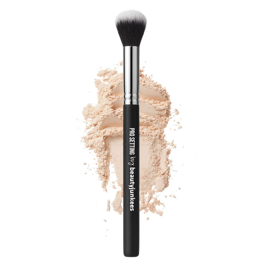 Beauty Junkees Concealer Brush Under Eye - Small Soft Fluffy Tapered Synthetic Cruelty Free Vegan Makeup Brush for Precision Setting Powder