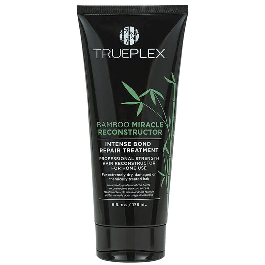 Trueplex KERATHERAPY Bamboo Miracle Reconstructor Bond Repair Treatment, 6 oz., 178 ml - Vegan Thermal Protection & Hair Strengthener for Damaged Hair