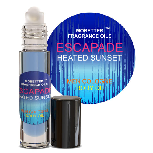 MOBETTER FRAGRANCE OILS Escapade Heated Sunset Men Cologne Body Oil 10ML Roller Ball Beauty & Personal Care MOBETTER FRAGRANCE OILS