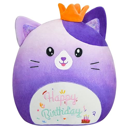AWNOGKUE Cat Stuffed Animal Cat Plush Toys 12 Inch Soft Plushies Pillow Cute Gradient Purple Plushies Room Decoration Birthday Gifts for Kids…