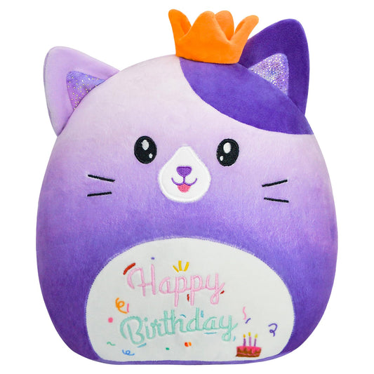 AWNOGKUE Cat Stuffed Animal Cat Plush Toys 12 Inch Soft Plushies Pillow Cute Gradient Purple Plushies Room Decoration Birthday Gifts for Kids…