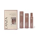 L'ANZA Healing Curls Butter Whip Hair Styling Mousse, Curly Shampoo & Conditioner Set, Detangles & Defines Curls, Texture Control, Deep Hydration