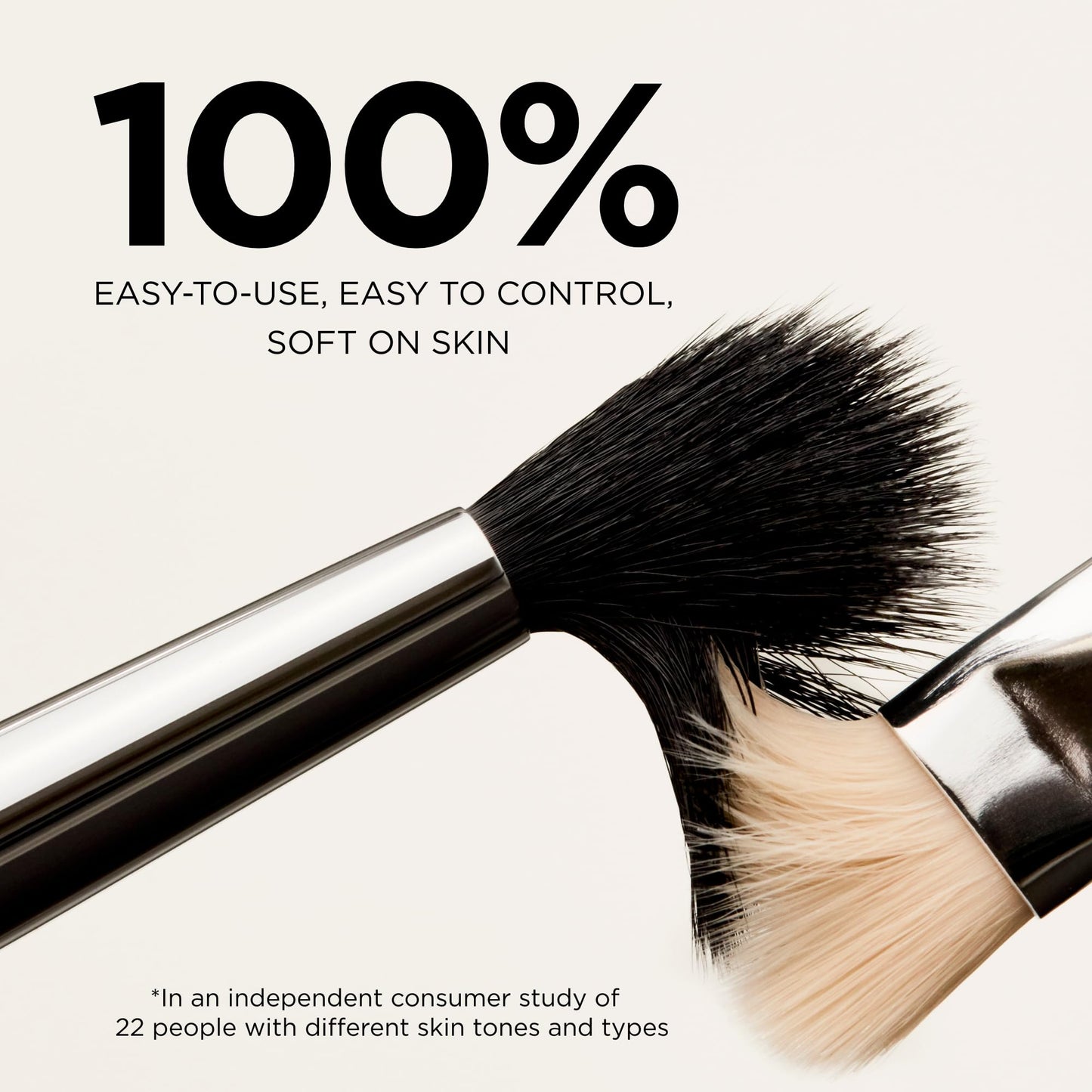 HALEYS Beauty Crease Eyeshadow Makeup Brush, Medium Fluffy Tapered Blending Brush for Eye Shadow & Highlighter Make Up, Seamless Application for Cream