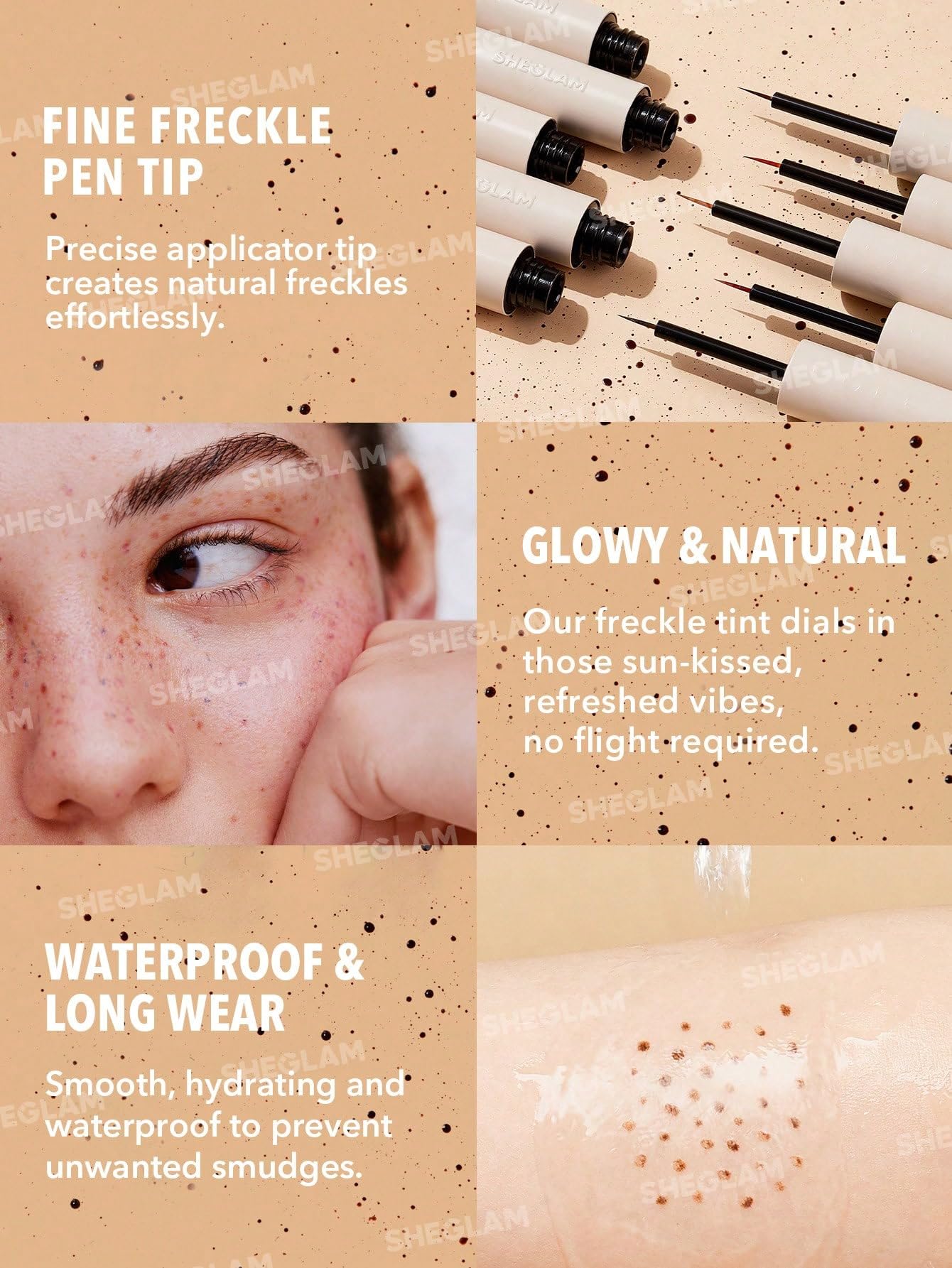 SHEGLAM Freck Please Freckle Tint-03 Dark Chocolate