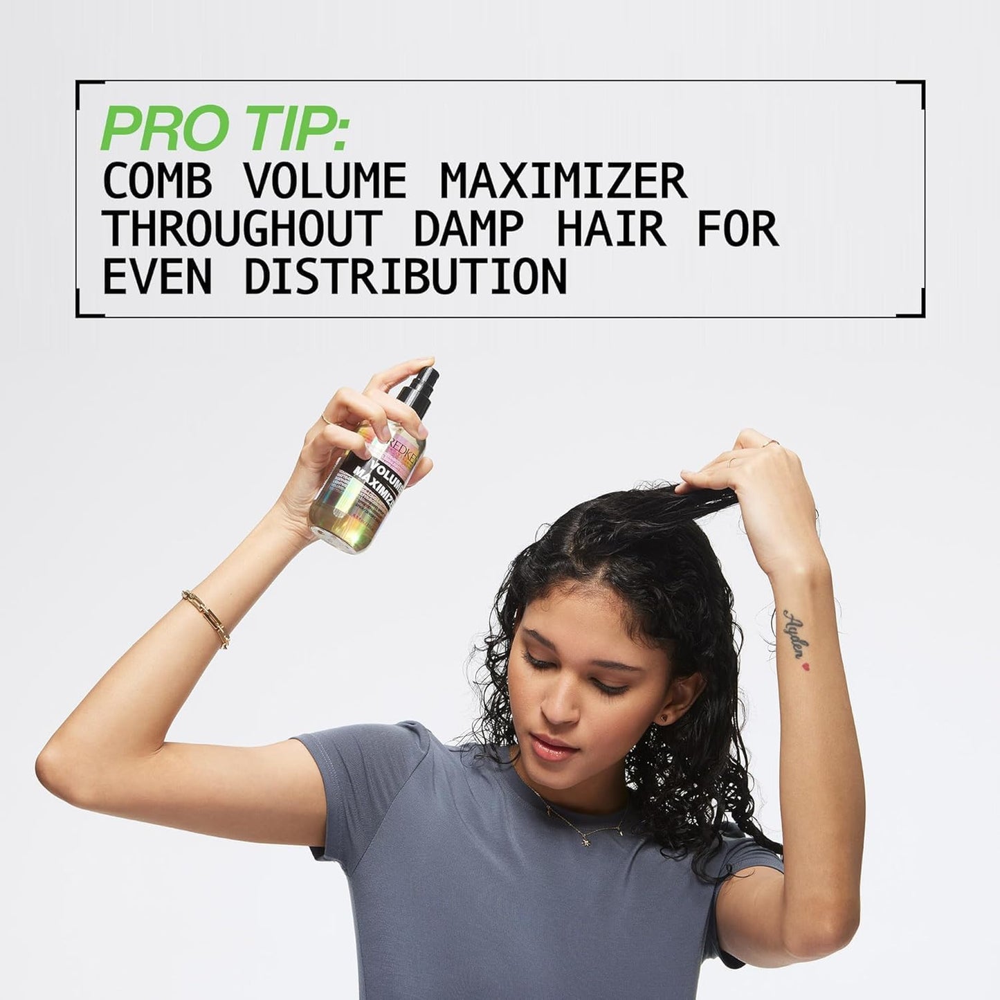 Redken Volume Maximizer Thickening Spray - Weightless Volumizing Spray For All Hair Types, Adds Flexible Volume and Body, For Thicker-Looking Hair