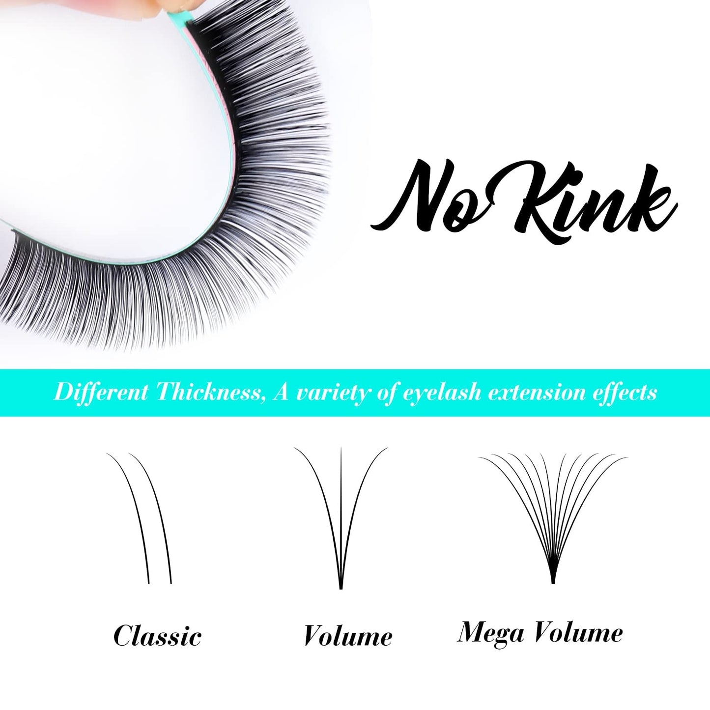 Eyelash Extensions 0.03 DD Curl 15mm Lash Extensions Supplies Individual Lashes Premium Silk Volume & Classic Lash Soft Matte Dark Professional Beauty and Personal Care VAVALASH