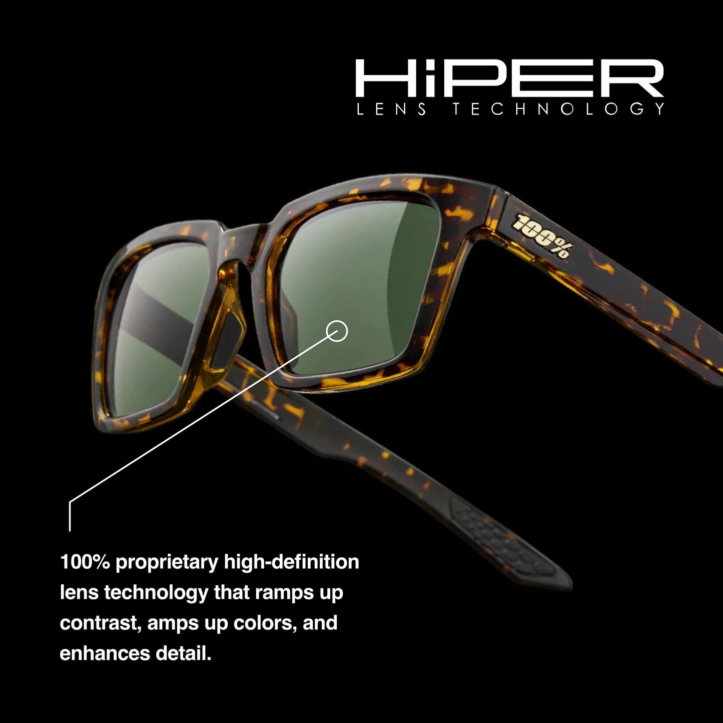 100% ERBA - Stylish Fashion Sunglasses - Comfortable Sunglasses & Hydrophobic Lens - Lightweight & Scratch-Resistant Eyewear - Gloss Havana, Grey