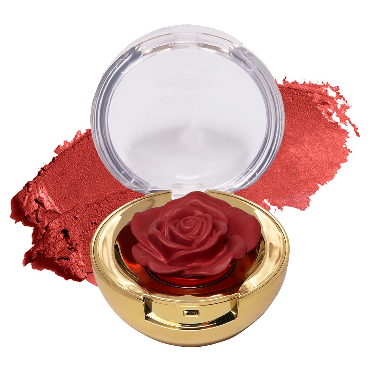 Winky Lux Cheeky Rose Cream Blush - High Pigment, Weightless Color for Cheeks, Effortlessly Blendable Makeup with Vitamin E, Warm Toned Rose, Crown
