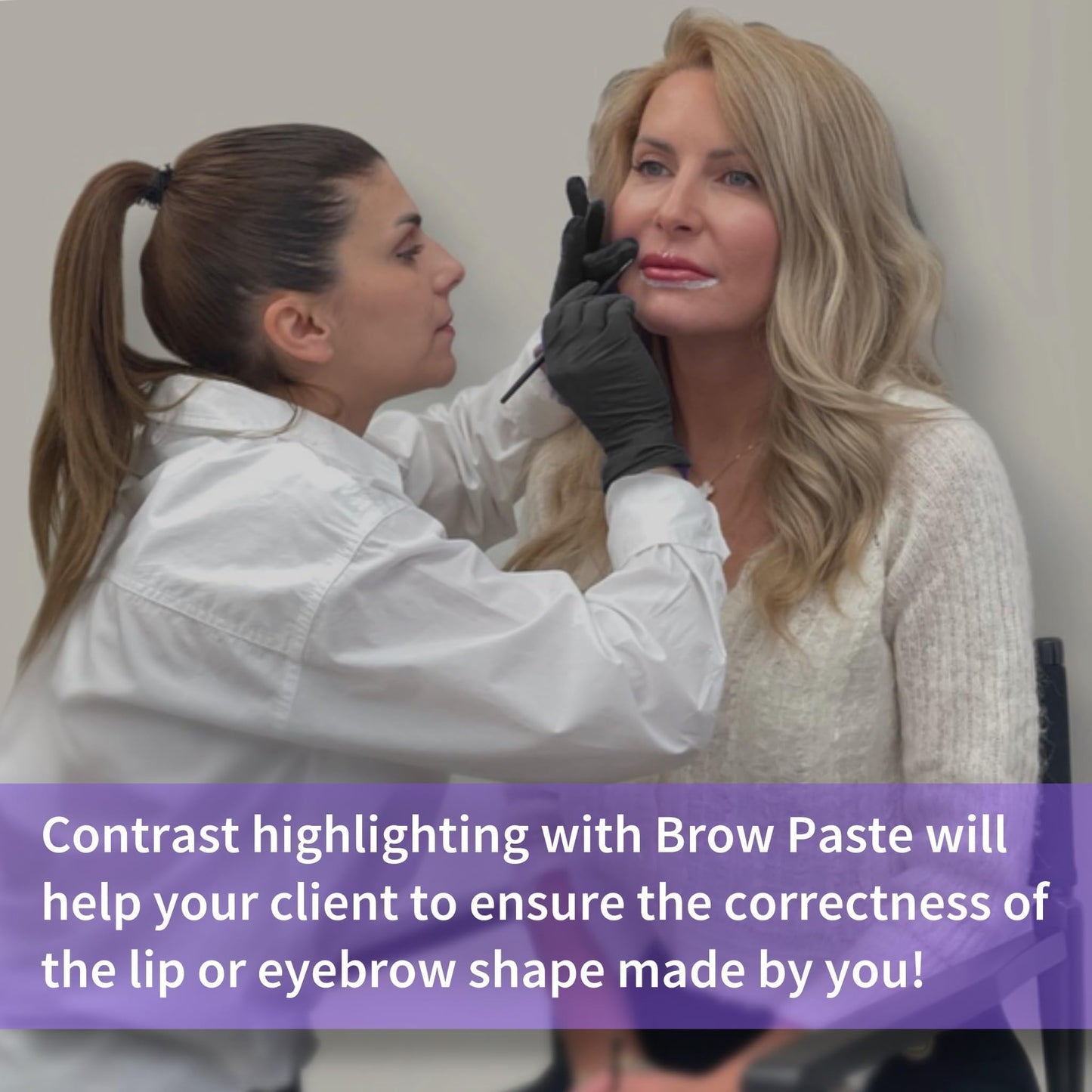 Eyebrow White Mapping Paste [Large 15g Bottle] Brow Mapping Paste, Eyebrow Contour for Microblading and PMU Supplies, Brow Design, Draw or Sketch the