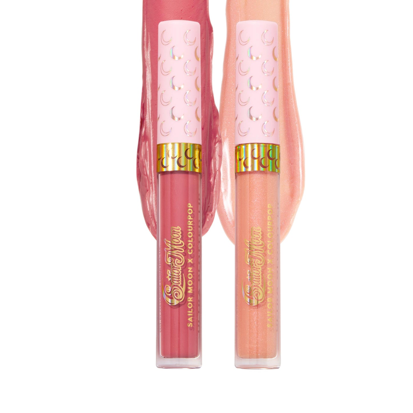 ColourPop x Sailor Moon Ultra Lip Set - High-Shine, Non-Sticky & Hydrating Pink Lip Gloss & Diffused Matte Lipstick Set with a Flexible Paddle
