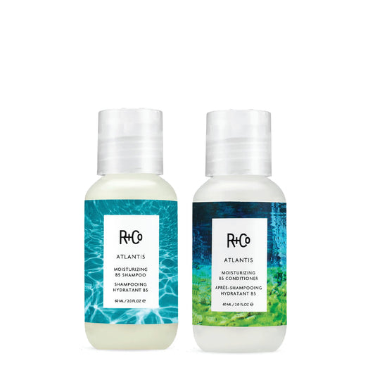 R+Co Television Perfect Hair Shampoo and Conditioner Travel Set - Smooths, Adds Shine & Volume - All-in-One Care for Shine, Body & Strength