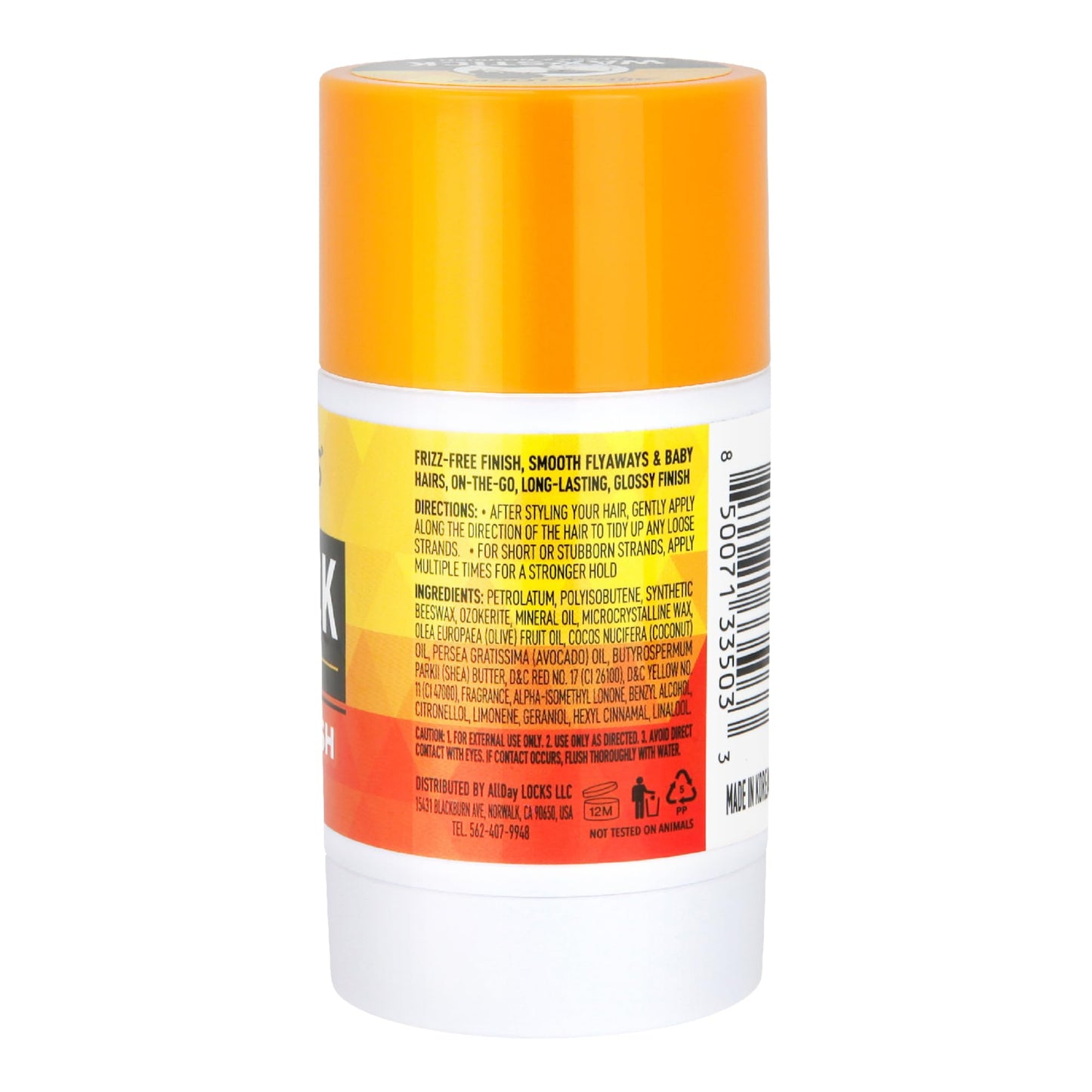 AllDay Locks Wax Stick - Hair Styling Edge Control Slick Stick, Strong Hold for Slick Backs, Natural Styles, Side Parts, and More, Wax Stick for Men
