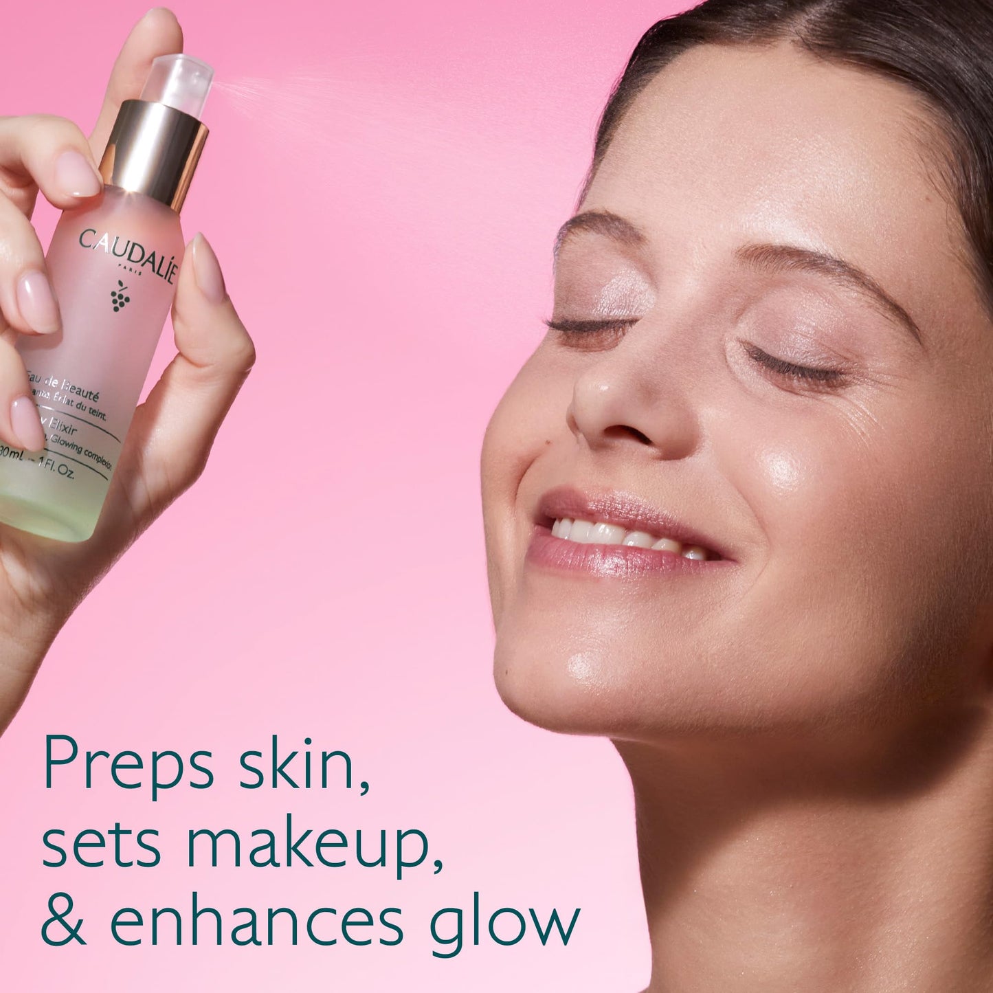 Caudalie Beauty Elixir Prep, Set Makeup, Glow Face Mist - 30 mL Beauty and Personal Care Caudalie