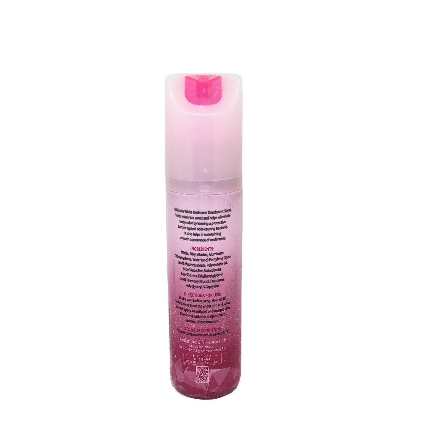 Brilliant Skin Essentials Ultimate White Under Arm Deodorant Spray Beauty and Personal Care BRILLIANT SKIN ESSENTIALS