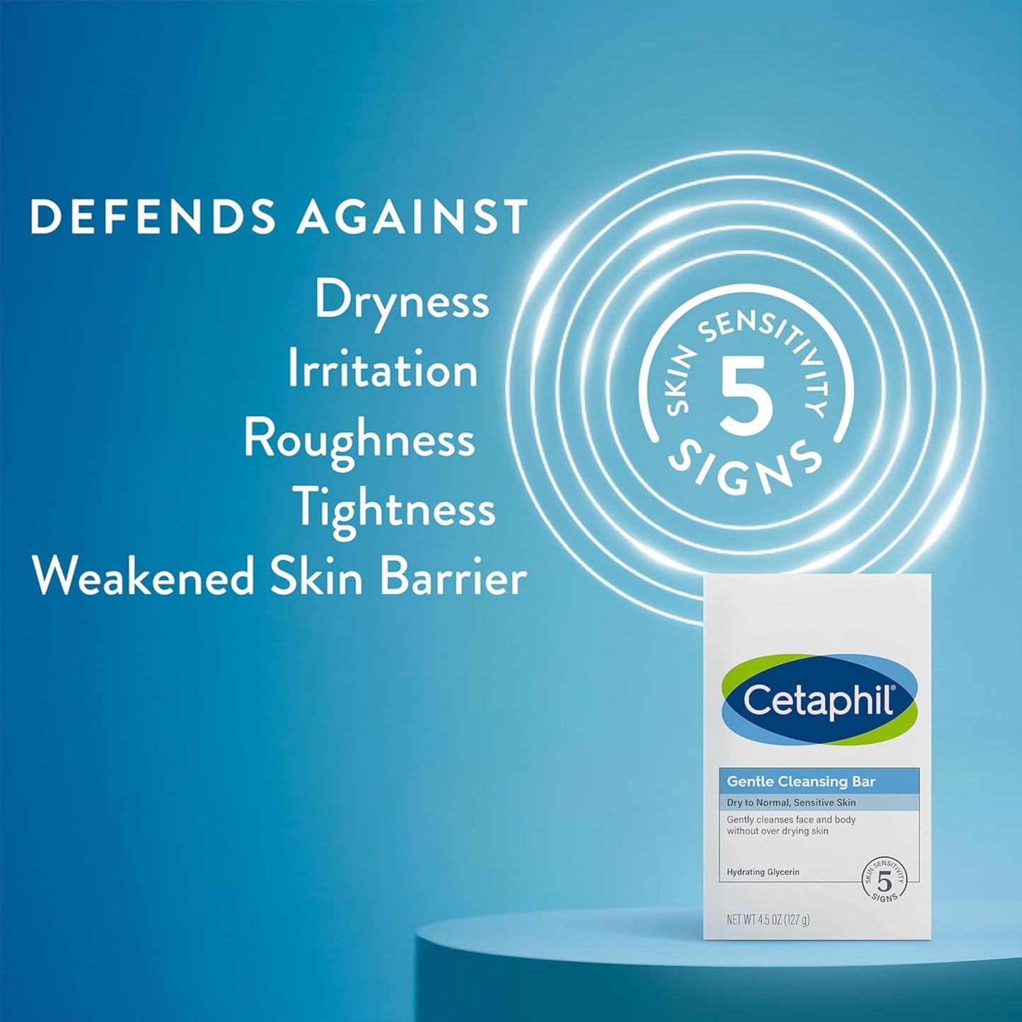 Cetaphil Gentle Cleansing Bar, 4.5 Ounce Bar (Pack of 3)