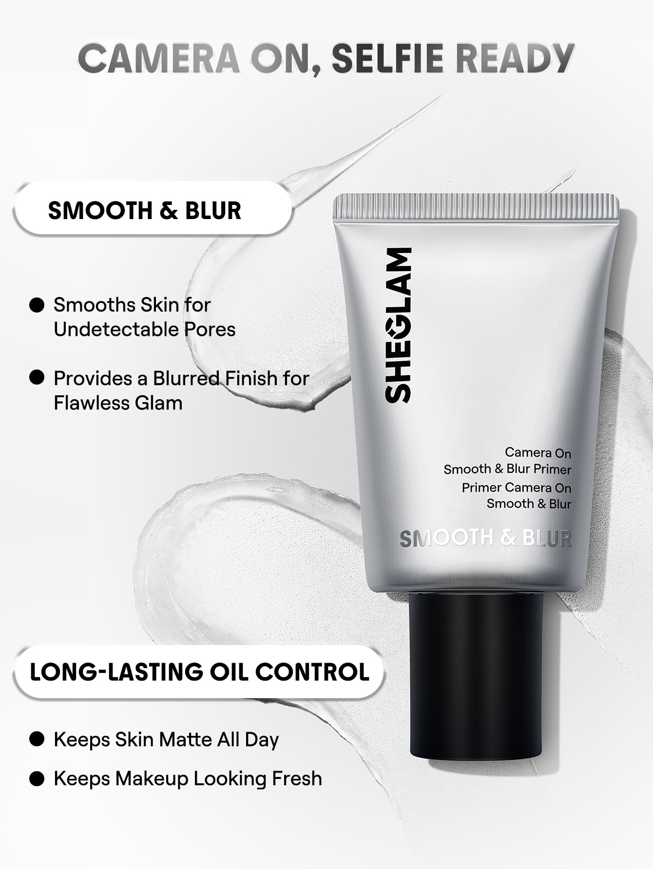 SHEGLAM Camera On Smooth & Blur Primer Mattifying Makeup Base Primer for Smoothing Skin Beauty and Personal Care SHEGLAM