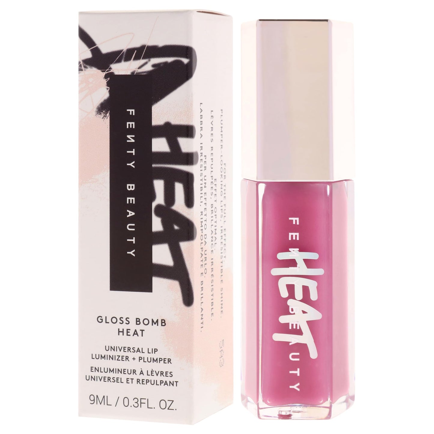 Gloss Bomb Heat Universal Lip Luminizer Plus Plumper - 06 Lavender Savage by Fenty Beauty for Women - 0.3 oz Lip Gloss