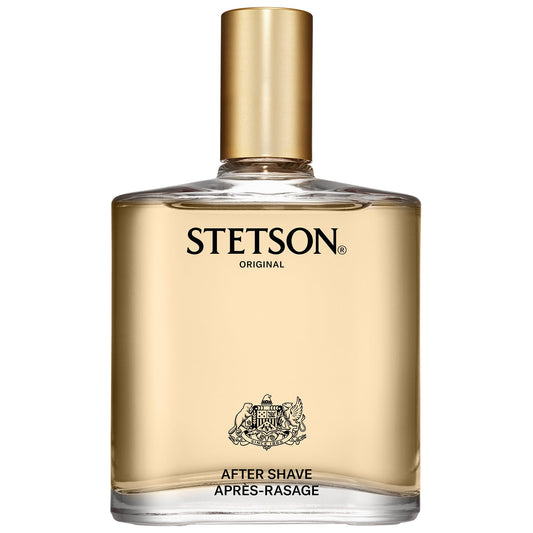 Stetson Original Aftershave - After Shave Splash for Men - Earthy and Woody Aroma with Fragrance Notes of Citrus, Patchouli, and Tonka Bean - 3.5 Fl
