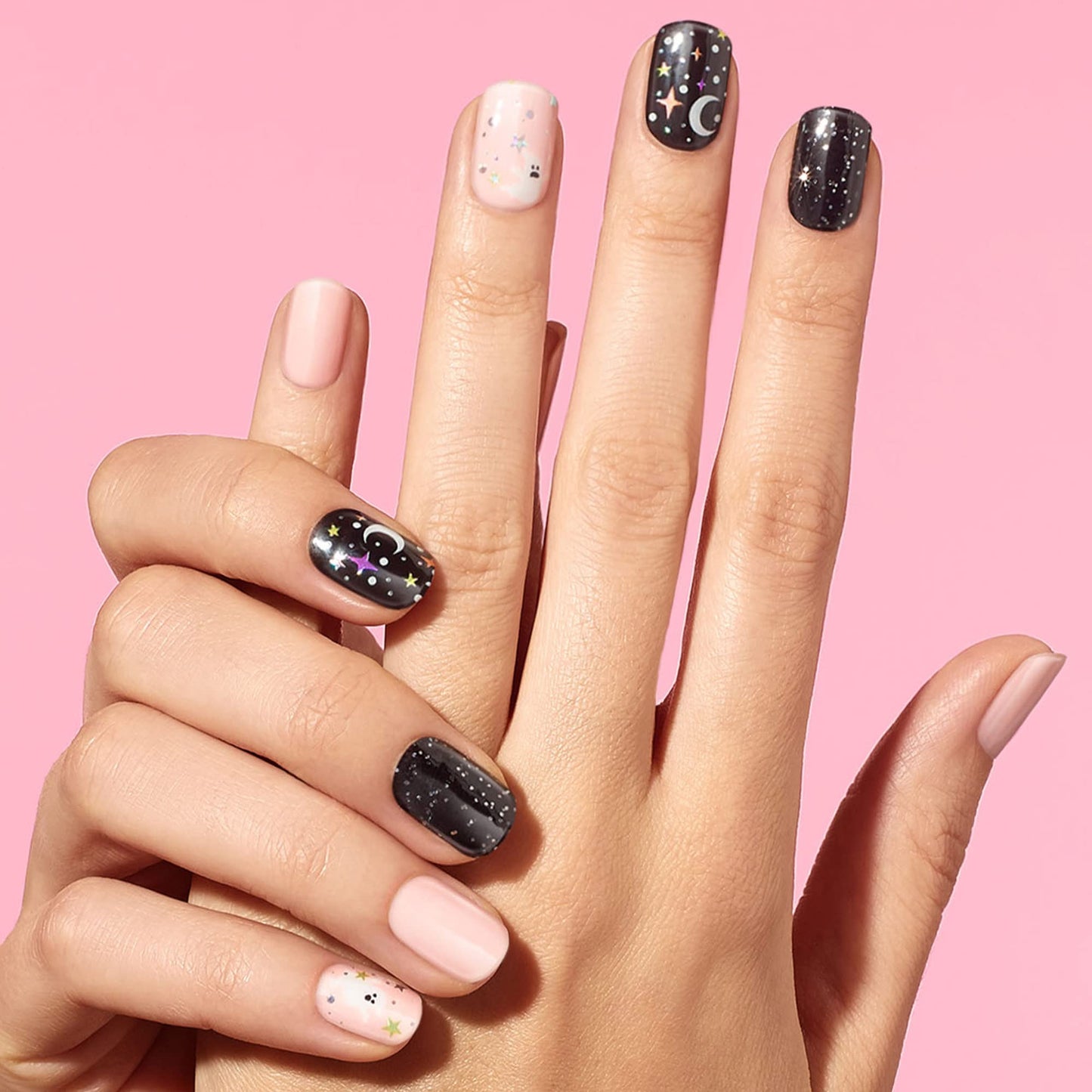 Dashing Diva Gloss Halloween Glow in The Dark Nail Strips - Boo Crew | UV Free, Long Lasting, Cute Halloween Gel Nail Stickers | Contains 32 Nail Beauty & Personal Care Dashing Diva