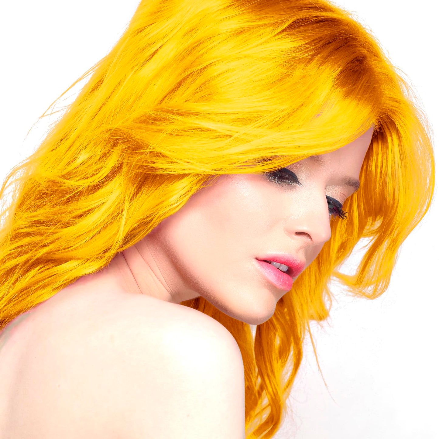 StarGazer Semi Permanent Hair Color - YELLOW - Amonia Free Hair Dye Includes Gloves
