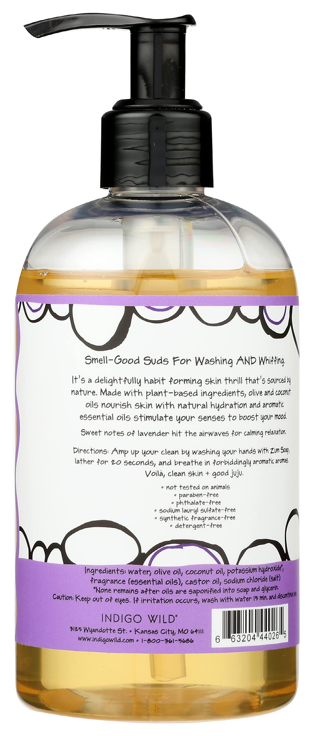 Zum, Soap Hand Lavender, 12 Fl Oz