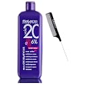 Salerm Cosmetics ALOE VERA Developer Cream Oxidant (w/Sleek Comb) Hydrogen Peroxide Activator for Vision Hair Color Salermvision Haircolor Dye (20
