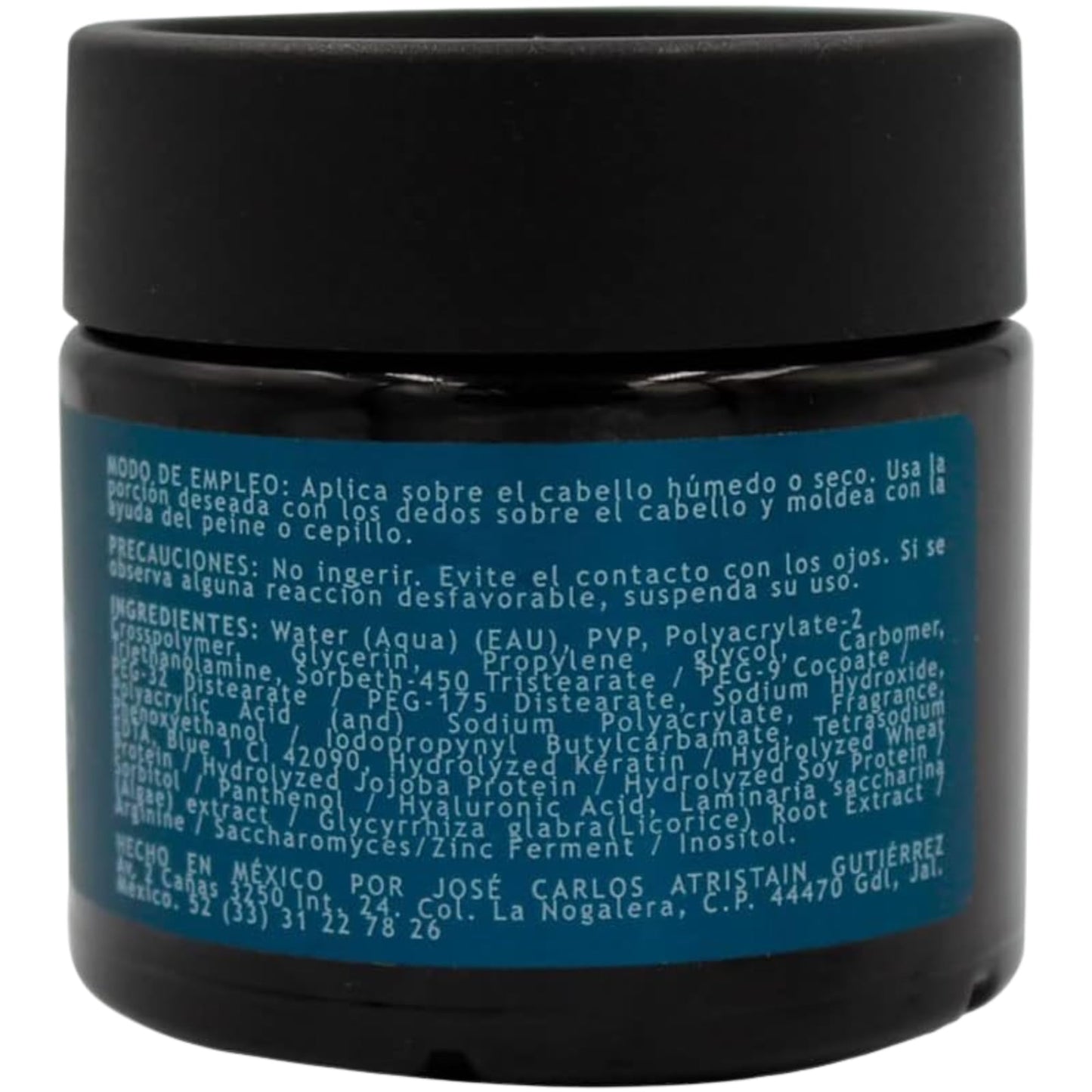 Tu Salud Plus Lobo Negro Cera Wax Gel 250g - Strong Hold, High Shine Hair Styling Wax Gel for Men - Long-Lasting, Non-Flaky/Cera para Cabello Lobo