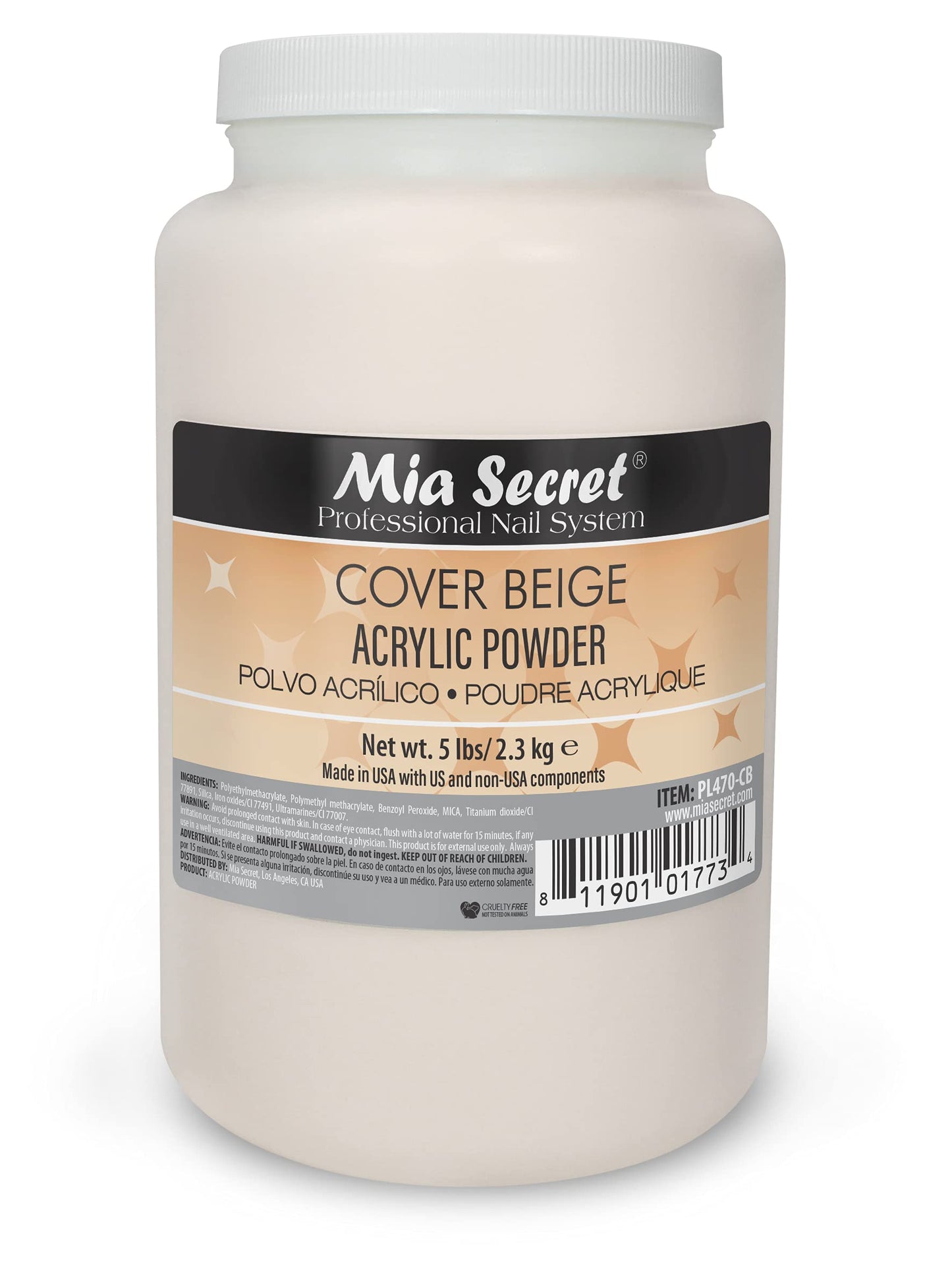 Beige Acrylic Cover Powder by Mia Secret Store Beauty & Personal Care Mia Secret