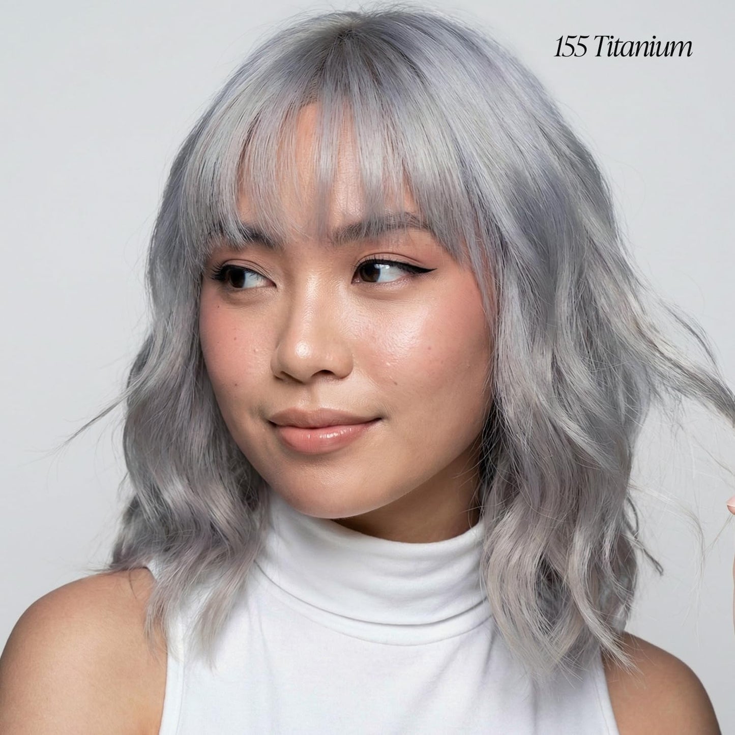 Adore Semi Permanent Hair Color (155 Titanium) (2 Pack) | Vegan & Cruelty-Free Grey Hair Dye | No Ammonia, No Peroxide, No Alcohol | 4 Fl Oz