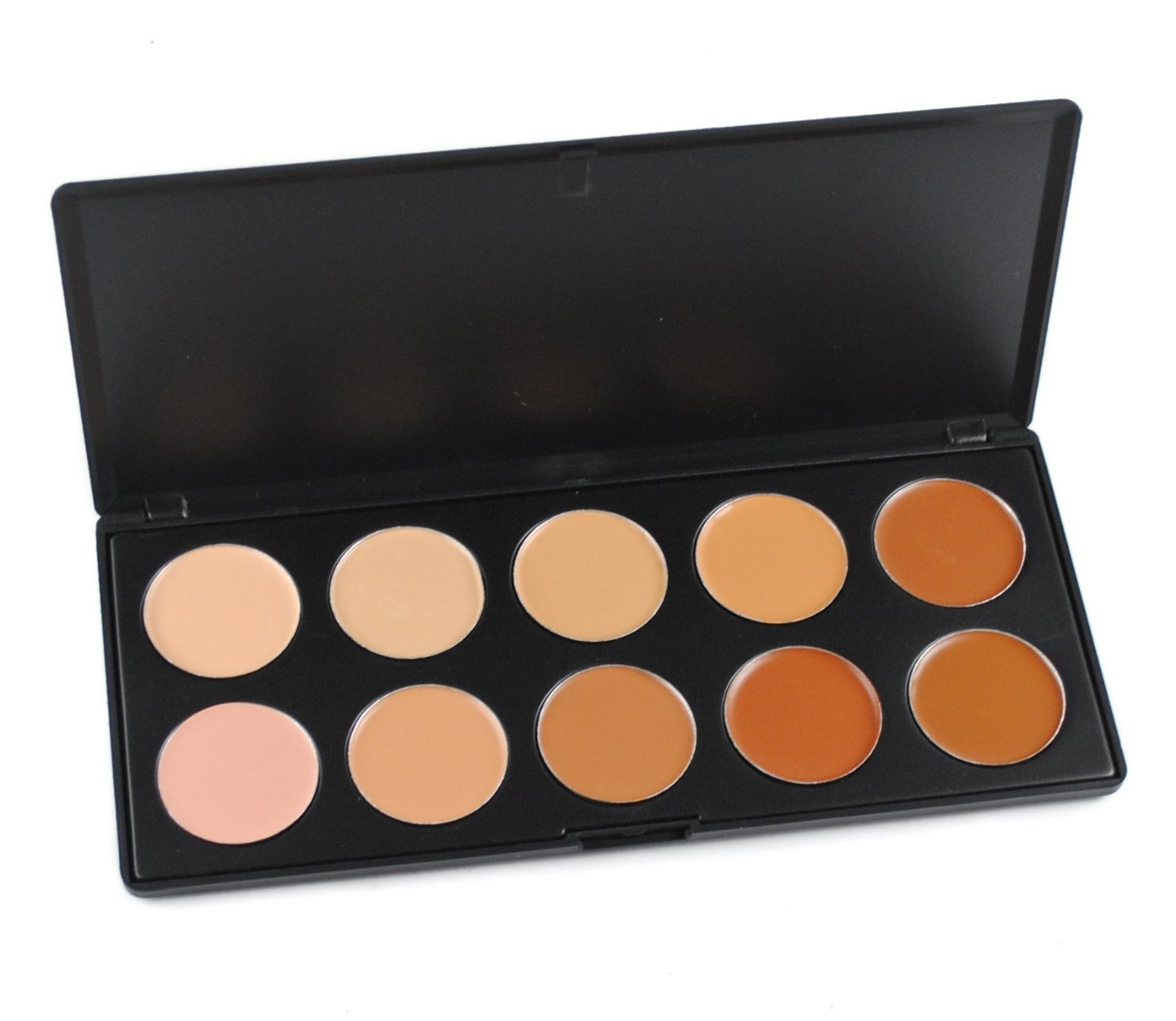 10 Colors Hydrating Cream Concealer Palette, Pure Vie Long Lasting Full Coverage Correcting Concealer Palette Foundation Camouflage Makeup Contour Kit