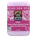 One With Nature Triple Milled Soap Bar - Lilac - 7 oz-Bar Soap Dairy Free