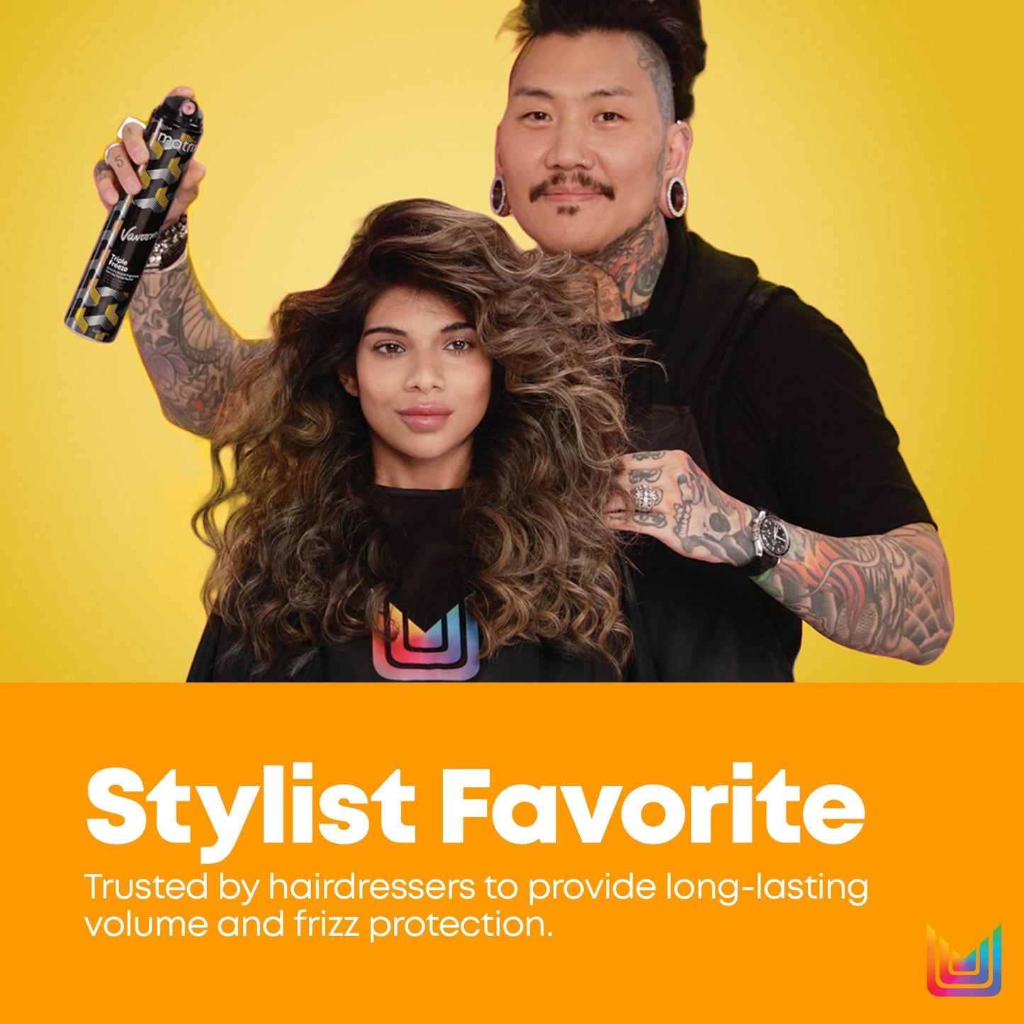 Matrix Vavoom Triple Freeze Extra Dry Hairspray | Adds Volume and Lift | Fast-Drying, 24 Hour Hold | Humidity Resistant | Hair Styling Product | 9 Oz.
