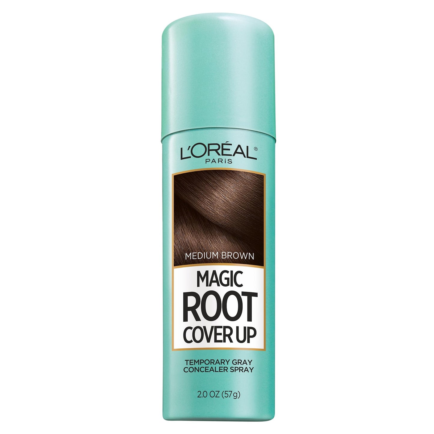 L'Oreal Paris Magic Root Cover Up Gray Hair Spray, 100% Gray Hair Coverage with Buildable, Lightweight, Transfer-Resistant, and Temporary Formula