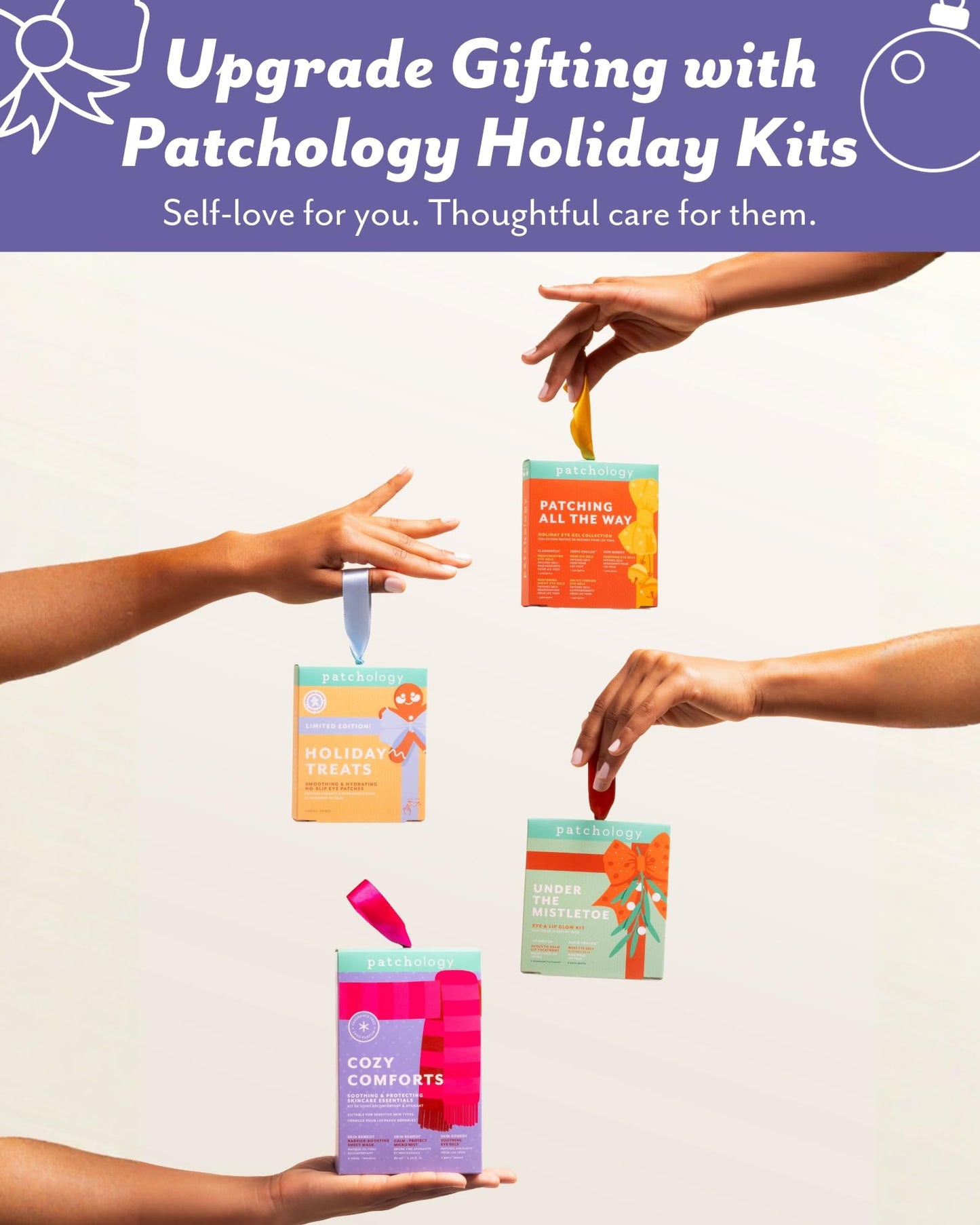 Patchology Cozy Comforts Holiday Skincare Gift Set - Soothing Under Eye Patches, Barrier-Boosting Hydrating Sheet Masks & Calming Mist - Limited Beauty & Personal Care Patchology