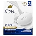 Dove Beauty Bar Soap 12 Bars Original, for Soft, Smooth Skin, with 1/4 Moisturizing Cream 3.75 oz