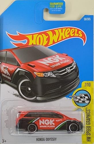 Hot Wheels 2017 HW Speed Graphics Honda Odyssey 58/365, Red